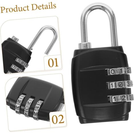 BRINKS - Lot De 3 Cadenas à Clés En Acier Laminé De 50 Mm - Chromé