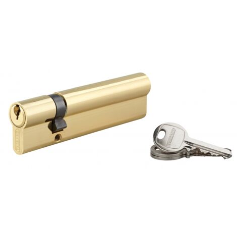 Thirard – Cylindre de serrure double entrée SA 30x90mm – Anti-arrachement avec 5 goupilles – 3 clés en acier nickelé – Pour portes d'entrée (1/5)