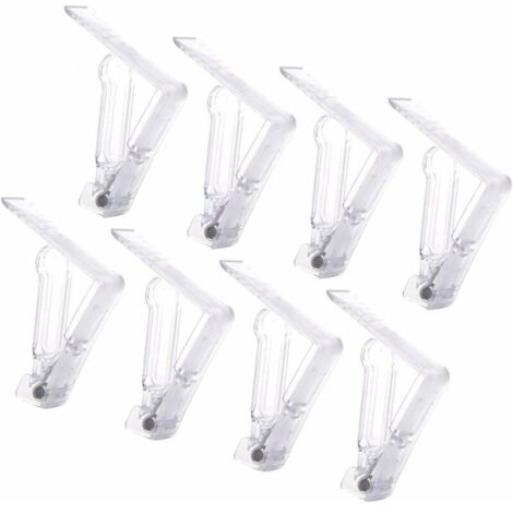 GABRIELLE 20 Pièces Pince Nappe Plastique,Clip Nappe de Table Fixe Nappe avec Clip à Ressort Pince Nappe Transparent Attache Nappe Jardin Nappe Clips Anti-Glissant Pince Nappe Clip Exterieur Ajustable (1/5)