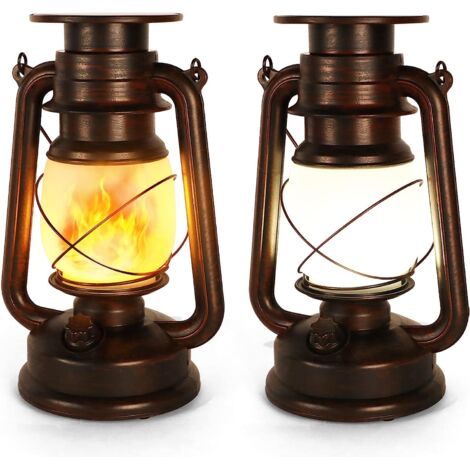 Lanterne Solaire Extérieure, 2 Pièces Lampe Tempete Solaire, Lanterne Solaire Jardin, Lampe Tempete Led, Deux Modes D'éclairage,Lanterne Decorative étanches pour le Porche,Terrasse,Cour,Jardin,Camping (1/5)