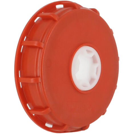 Couvercle de cuve à eau 1000 L – Diamètre 150 mm – Bonde 2'' – Étanchéité parfaite – PEHD rouge – Schutz (1/4)