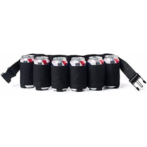 Ceinture à Bière Pour 6 Canettes – Tissu Oxford, Réglable, Style Camouflage, Pour Camping