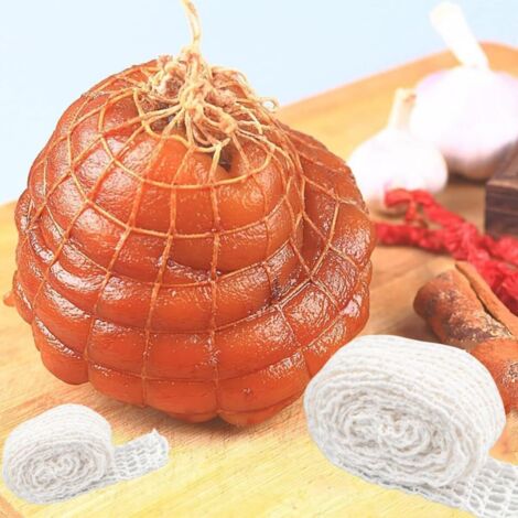 Filet De Boucher Élastique 2 Pièces 4,5 Cm X 3 M - Filet à Fumer Jambon Saucisse Viande