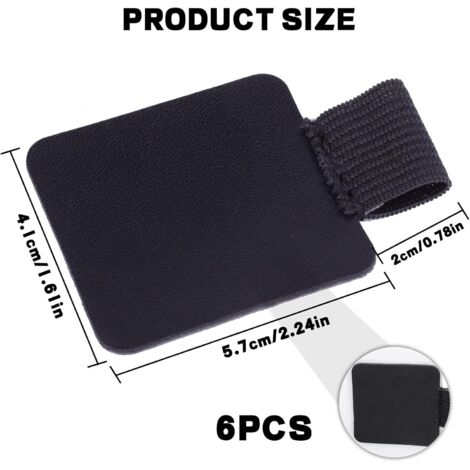Etui Stylo ZEACCT 2 Paquet De Porte-Stylos À Bande Élastique Réglable, Sac Porte-Stylo À Bande Élastique En Cuir PU, Convient Aux Agendas, Cahiers, Blocs-Notes À Couverture Rigide - Noir, Blanc étui Stylo