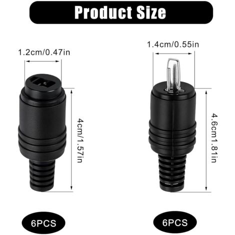 Lot De 10 Fiches Pour Haut-Parleur DIN 41529 à Visser - Connexions Fiables Et Solides