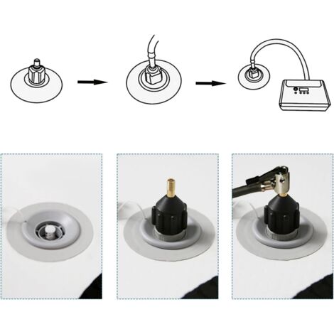 Adaptateur Universel Pour Pompe à Paddle - Kit Avec 2 Adaptateurs Et 9 Buses Pour Gonfler Bateaux Et Kayaks - 2