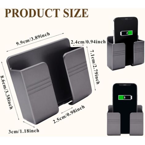 Range Télécommande Original Support Mural Pour Télécommande - Organisateur Détachable Sans Perçage Rangement Télécommande Action