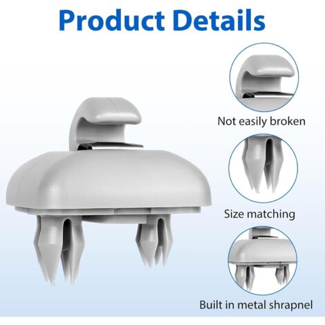 2 Pcs Intérieur Pare Soleil Crochet Support D'attache Pare Soleil