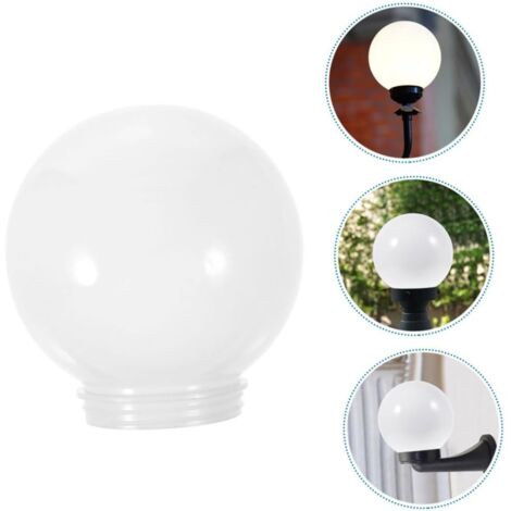 Abat-jour Boule Acrylique Pour éclairage Extérieur - Diamètre 12 Cm, Filetage 6,8 Cm - Remplacement Globe Lampe De Rue - Décoratif, Résistant Aux Intempéries