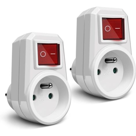 Extrastar Electrical Sockets with Switch, 1 in 1 Electric Wall Plug ...
