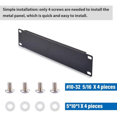 DeskPi RackMate Accessories 1U Blank Rack Mount Panel for 10