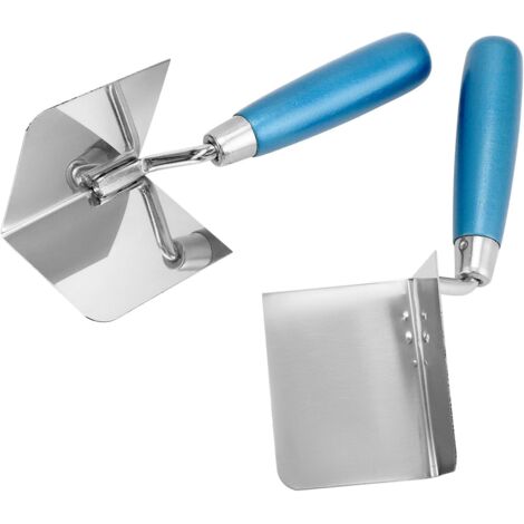 Lot De 2 Truelles D’Angle Inox – Intérieur Et Extérieur, 152 Mm, Pour Plâtre Et Enduit