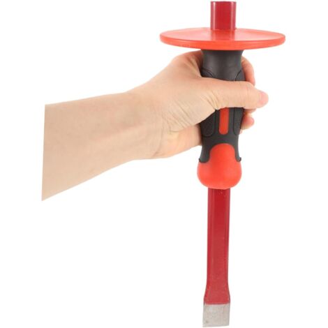 Burin Plat Robuste FUNOMOCYA Outils Maçonnerie Chrome Vanadium Avec Protège-Main