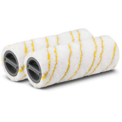 Kärcher – Set de rouleaux micro-fibres pour nettoyage – Jaune – Compatible avec nettoyeurs haute pression – 3 pièces – Haute absorption (1/10)