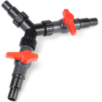 SunSun Y-distributeur 20/25mm pour Tuyau de bassin (3/4 / 1") valve réglage"