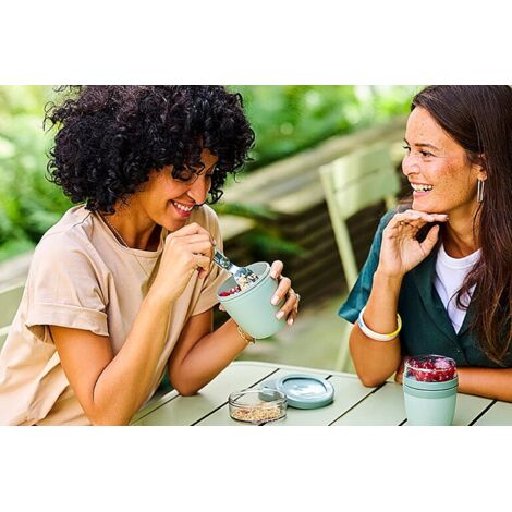 Boîte à lunch avec 2 couvercles, petit récipient de rangement amovible ...