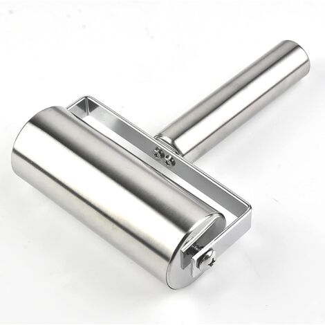 Rouleau Coupe-pâte à Raviolis/dumplings En Inox - Outil Manuel Pour Découper Des Ronds De Pâte Uniformes, Poignée Ergonomique, Longueur ~18,5 Cm