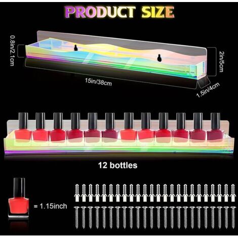 Grand Organiseur Vernis à Ongles 60 Flacons - Mallette Rangement XL Noire Avec Poignée, Protection Cosmétiques