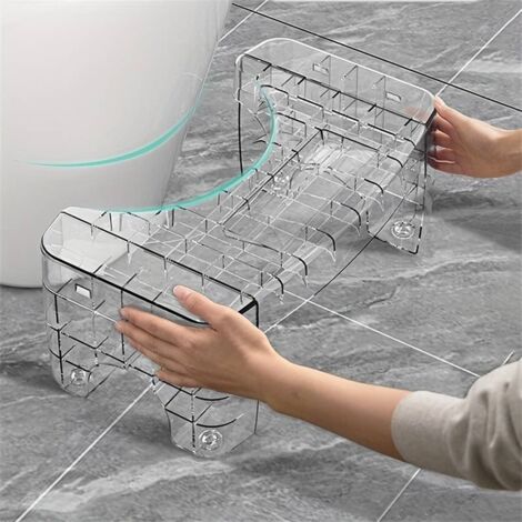 Repose-Pieds Toilette Pour Enfants - Tabouret Accroupi Portable Stable Antidérapant Haute Transparence
