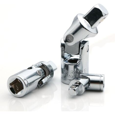 Tiiyee Kit Joint Universel à Choc 1/2" – Douille Cardan Pivotante, Acier Chrome-Molybdène, Pour Clé Pneumatique