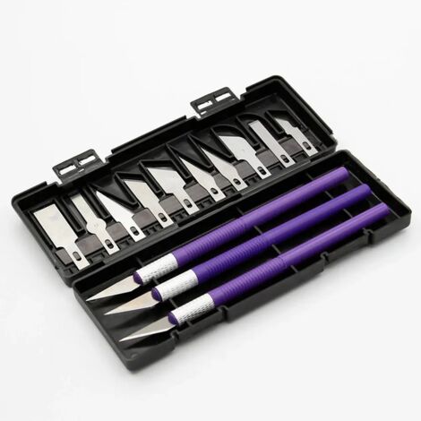 Ensemble De 5 Coupe-Couture Professionnel Avec Lames De Rechange - Poignée Ergonomique En Alliage D'Aluminium