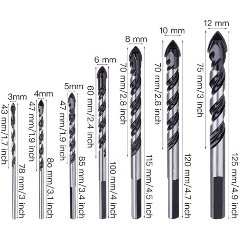 Set De 10 Forets Métalliques HSS Longueurs Différentes - Diamètres De 0,3 à 3,5 Mm Pour Perçage Précis