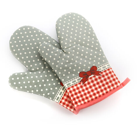 Lot De 2 Gants De Cuisine Anti-chaleur - Motif Chat, Pour Four Et Casserole