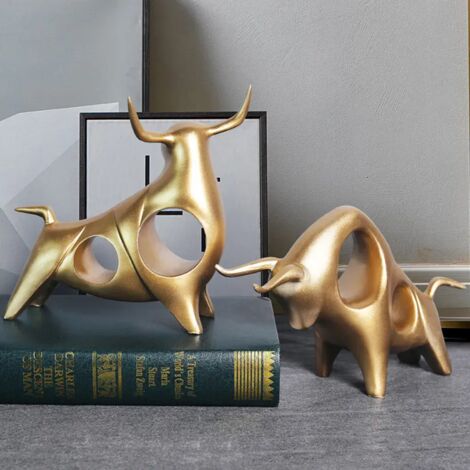 Grande Sculpture Abstraite Moderne – Métal Gris Et Doré – Déco Intérieure Salon 56 Cm