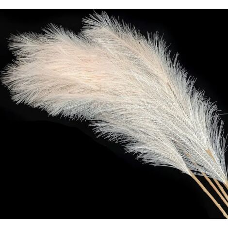 Herbe de la pampa artificielle, 8 pièces, 100 cm, duveteuse, séchée ...
