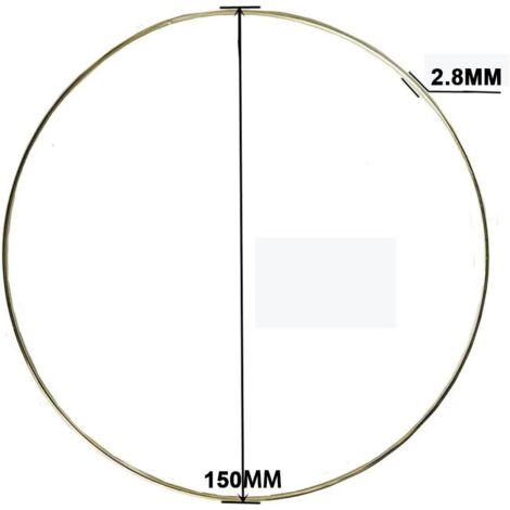 PATIKIL 2 Inch Attrape-Rêves Cercles, 20 Pcs Anneaux Ronds Floraux En Plastique Pour Macramé Pour Maison Voiture DIY Décoration Murale Mariage, Blanc