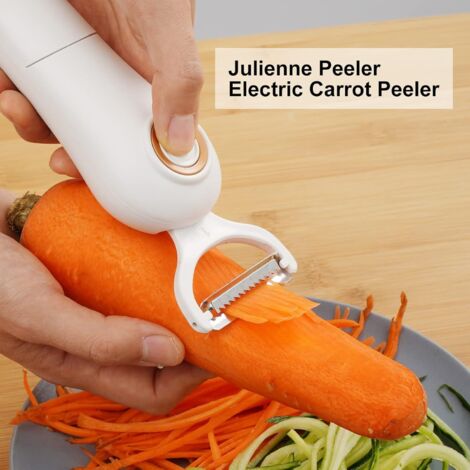 Éplucheur Automatique De Fruits électrique - Démontable, Batterie 1300mAh, Puissance 50W - Pour Raisins, Petits Fruits Et Légumes, Préparation Rapide En Cuisine