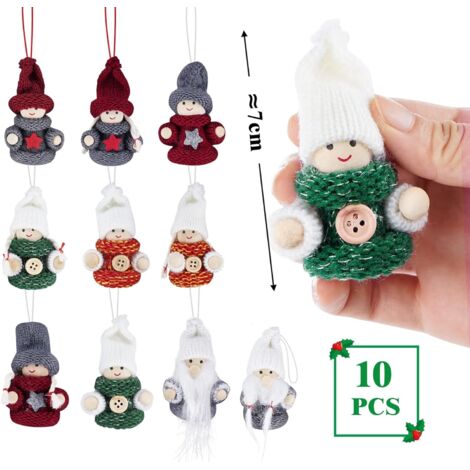 Lot De 20 Petits Pendentifs Décorations Sapin De Noël - Ornements Festifs