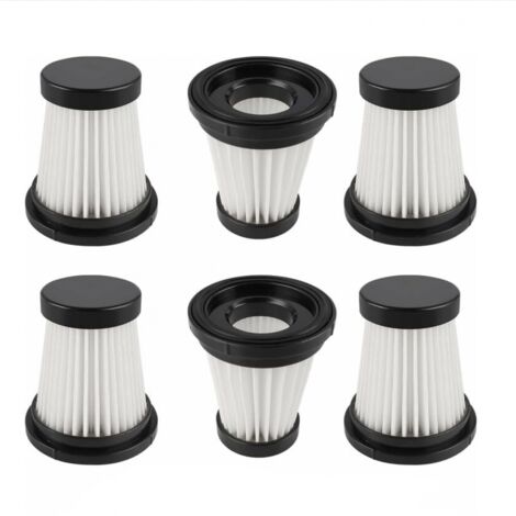 Lot de 6 filtres HEPA de rechange pour aspirateur sans fil Moosoo K12 K12 PRO K13 / Genius Invictus One 1.0 X7 / 2.0 (1/5)