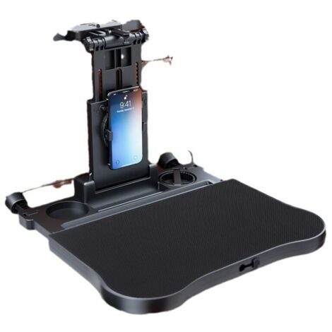Plateau de siège arrière de voiture, table pliable pour manger des aliments pour enfants, voyage en voiture, bureau de travail multifonctionnel pour ordinateur portable avec support antidérapant pour (1/4)