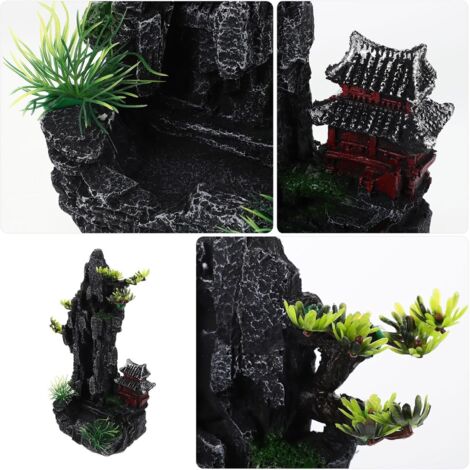 Décoration Aquarium - Tronc D'arbre En Résine - Cachette Pour Poissons - Vert - Neuf