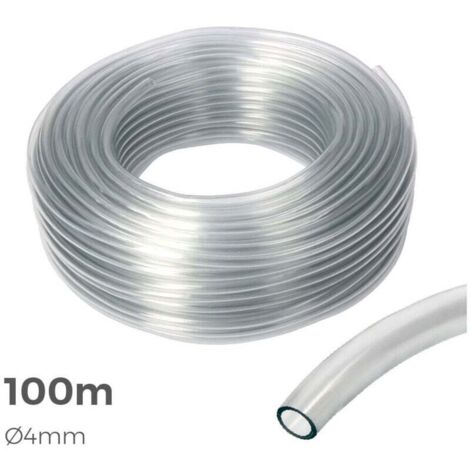 Tuyau en verre transparent intérieur ø 4mm extérieur ø 6mm rouleau de 100m (1/5)