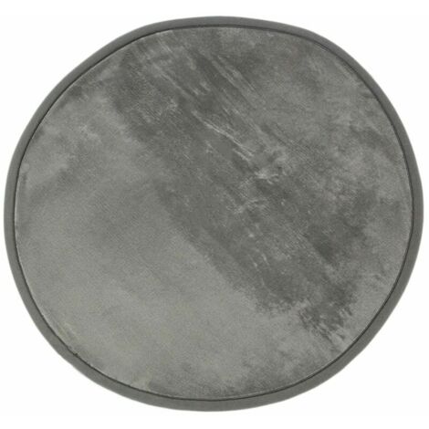 - Tapis salon rond extra-doux gris diam.60 (1/5)