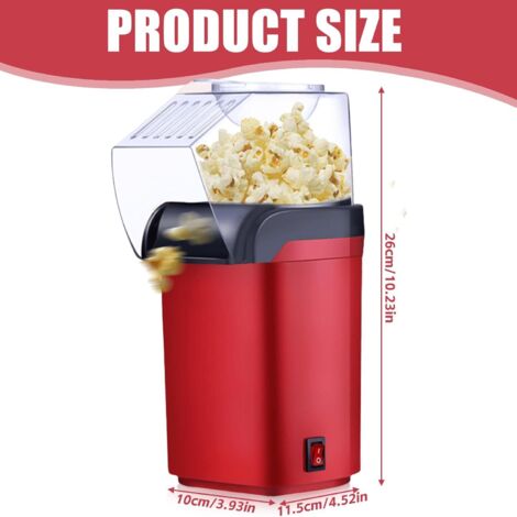 Popper À Air Chaud, Mini Machine À Pop-Corn Automatique 1200 W Avec