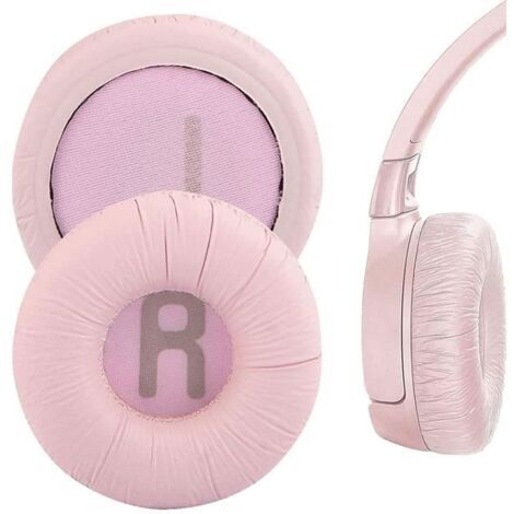 Coussinet de Rechange Compatible avec JBL Tune 600 / 500BT / 510BT / 450BT - Coussinets en Mousse pour Casque Audio - Rose (1/4)