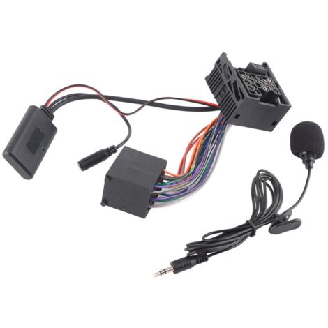 Adaptateur Bluetooth 10 broches pour voiture, câble auxiliaire pour BMW E46 320, avec microphone intégré (1/4)