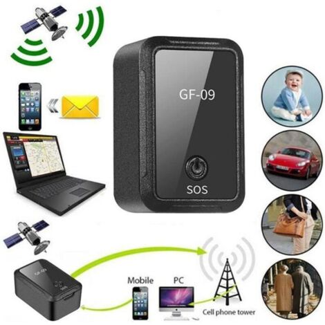 Ecoute conversation à distance - Traceur Mini géolocalisateur en temps réel GSM/GPRS (GF09) (1/4)