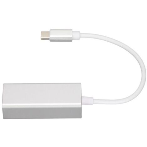 Adaptateur Ethernet - - USB C vers RJ45 - 100 Mo/1000 Mo - Transmission stable - Gris (1/4)