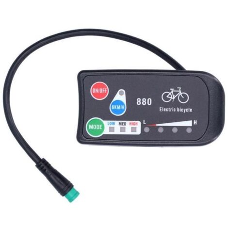Compteur d\'affichage de vélo électrique Affichage pour KT‑LED880 de Vélo Électrique Indicateur d\'Affichage de Vélo (1/4)