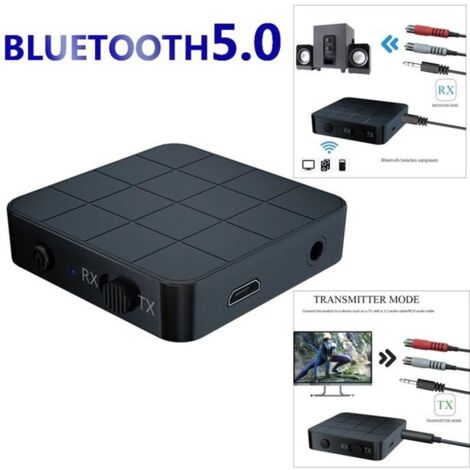 Récepteur-émetteur audio transmetteur Bluetooth 5.0, 2 en 1 RCA câble 3.5MM sans fil pour musique stéréo pour voiture TV MP3 PC (1/4)