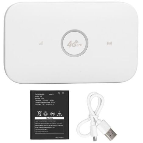 Point d'accès mobile 4G LTE - WiFi ultra rapide - Batterie 2 100 mAh - Jusqu'à 10 utilisateurs (1/4)