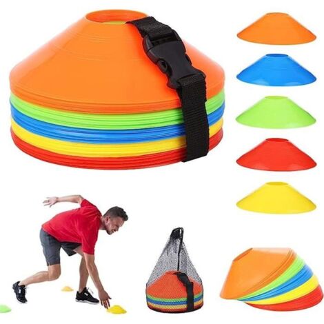 Plots d\'Entraînement - Non spécifié - 50Pcs - Résistants - Haute visibilité - 5 Couleurs (1/4)