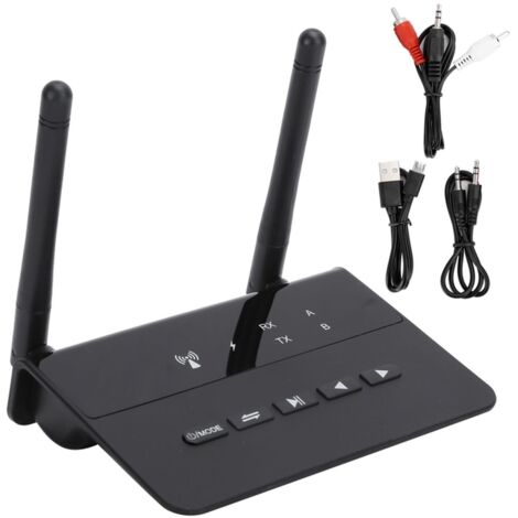 Adaptateur audio sans fil Bluetooth 2 en 1 Transmetteur récepteur longue portée AUX pour TV de voiture (1/4)