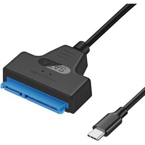 Adaptateur USB C vers SATA, pour SSD/HDD 2,5", 7+15 Pin, UASP, SATA III (1/4)