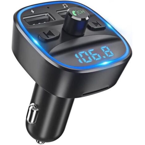 Transmetteur FM Bluetooth - Non spécifié - Adaptateur Radio - Chargeur Voiture - Mains Libres - SD/USB (1/4)