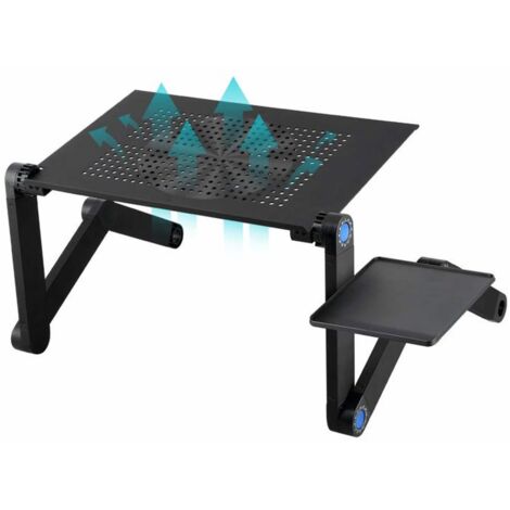 Support pour ordinateur portable réglable en hauteur, table pliable portable pour ordinateur portable, support pour ordinateur